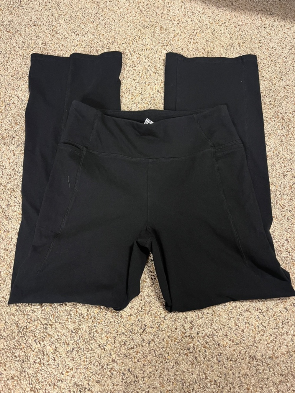 RBX Black Cotton-Blend Leggings